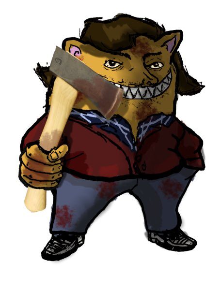 My original NAFO fella, holding an axe